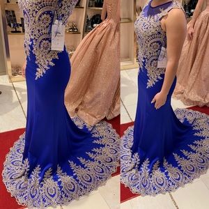 Royal blue formal dress